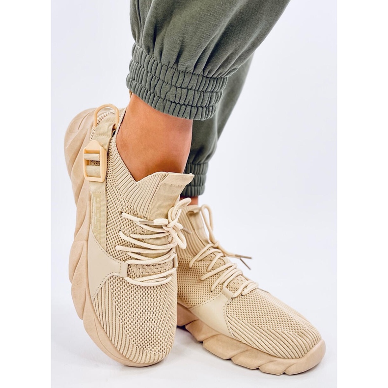 Wades Beige zoknis tornacipő bézs 2