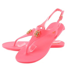 Meliski KM101 narancssárga flip-flop rózsaszín 1