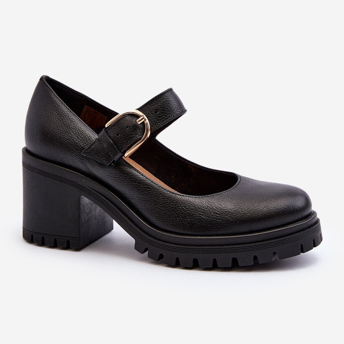 Zazoo 20166 bőr szivattyúk fekete 1