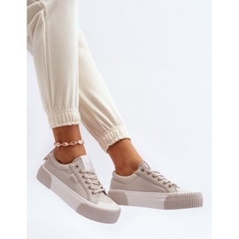 Női tornacipő vastag talppal Lee Cooper LCW-24-31-2178 szürke 1