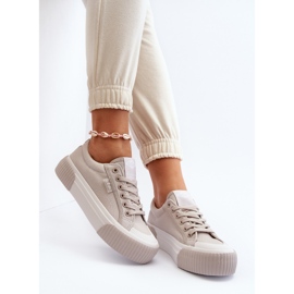 Női tornacipő vastag talppal Lee Cooper LCW-24-31-2178 szürke 2