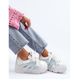 Zazoo 2F-7033 tornacipő masszív platformon, kék 2