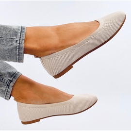 Cavaday Beige zoknis balerinák bézs 1