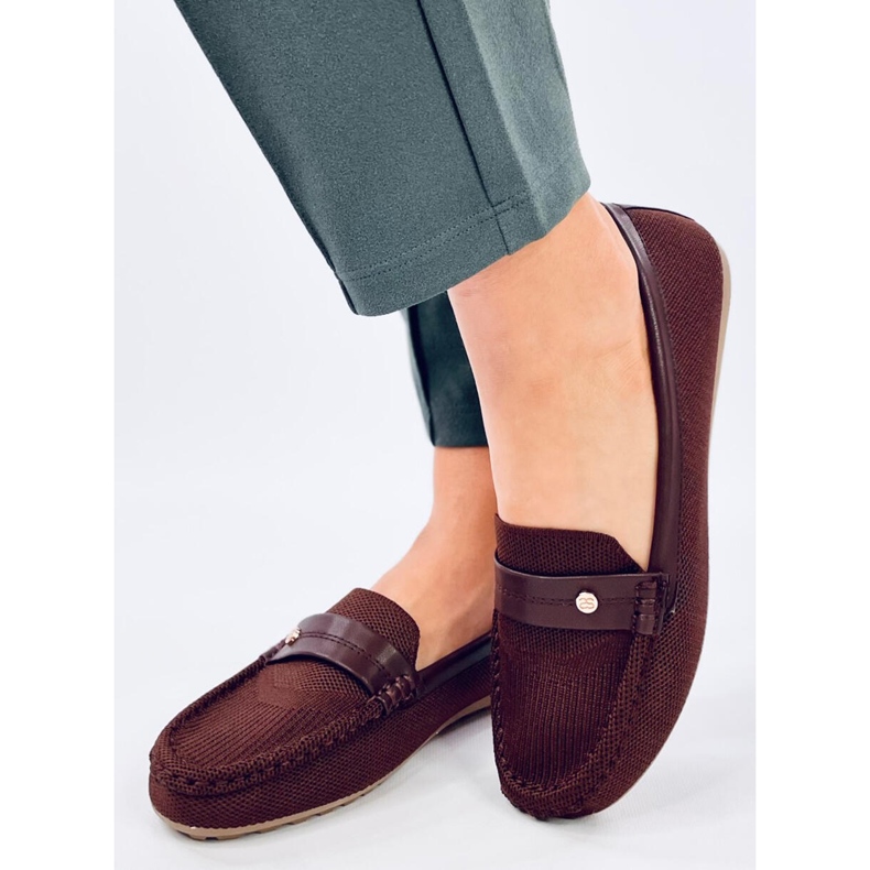 Yuriko Marrone puha női mokaszinok barna 1