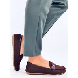 Yuriko Marrone puha női mokaszinok barna 2