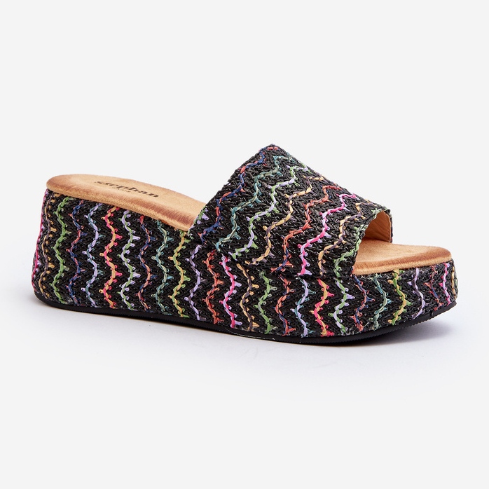 Női fekete Vanarila Wedge Flip-Flops 1 Női fekete Vanarila Wedge Flip-Flops 1