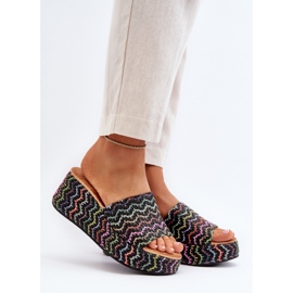 Női fekete Vanarila Wedge Flip-Flops 2 Női fekete Vanarila Wedge Flip-Flops 2