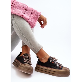 Női Platform tornacipő GOE NN2N4053 Fekete 1