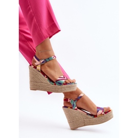 Mintás ékszandál fonott többszínű Anihazra-ból sokszínű 1 Mintás ékszandál fonott többszínű Anihazra-ból sokszínű 1