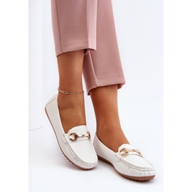 Női klasszikus Eco bőr mokaszin fehér Demese 2 Női klasszikus Eco bőr mokaszin fehér Demese 2