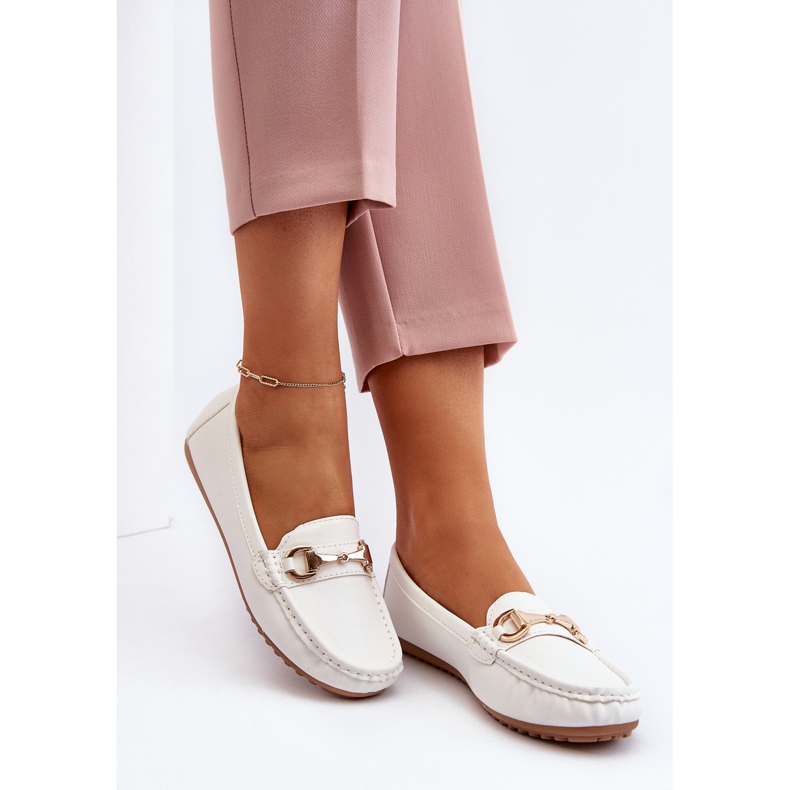 Női klasszikus Eco bőr mokaszin fehér Demese 2 Női klasszikus Eco bőr mokaszin fehér Demese 2