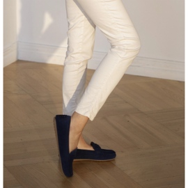 Marco Shoes Velúr naplopók kék 1