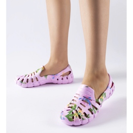 Rózsaszín gumipapucs Eliano CLF0758C Pink mintával kék 1 Rózsaszín gumipapucs Eliano CLF0758C Pink mintával kék 1