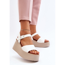 Női ékszandál fehér Geferia 2 Női ékszandál fehér Geferia 2