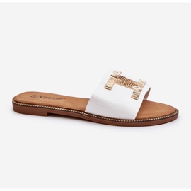 Seastar Női papucsok díszítéssel, fehér Ollavia 1