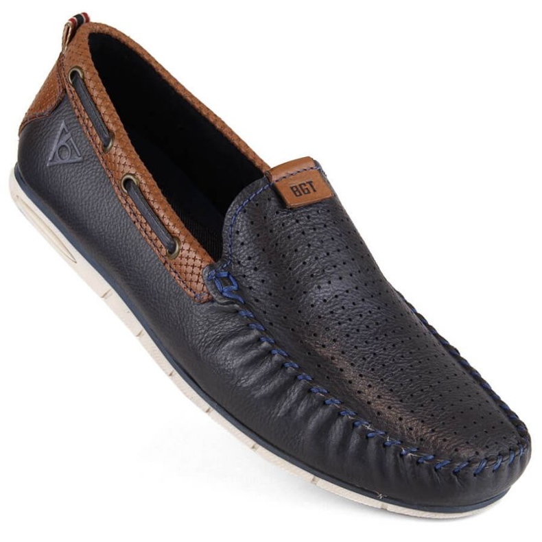 Bugatti M INT1990 bőrcipő, sötétkék 1