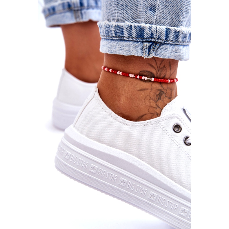 Női platform tornacipő Big Star LL274A177 fehér 2