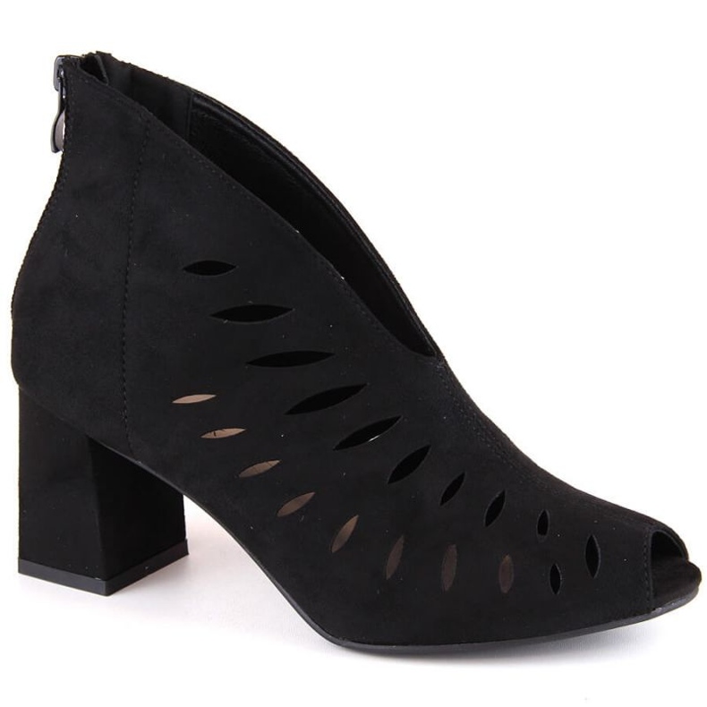 Potocki W WOL225A velúr bokacsizma, fekete 1