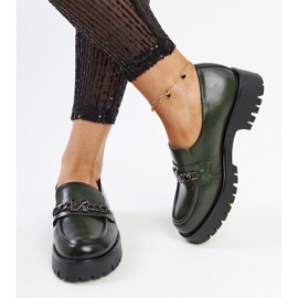 Vinceza zöld bőrcipők 2