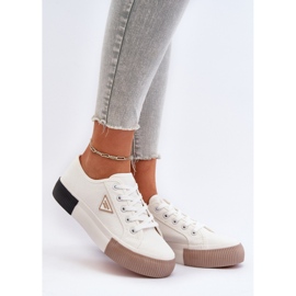 Női alacsony tornacipő, fehér Enalae 2