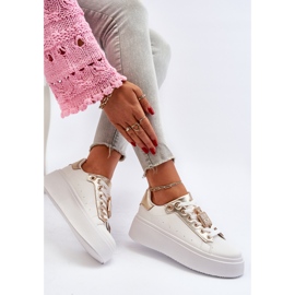 Fehér női tornacipő Celedria díszítéssel 1