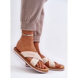 Big Star női papucs NN274A057 bézs 2