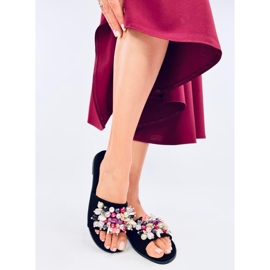 Seastar Lumsen Fekete flip-flop színes kövekkel 2