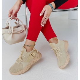 Faruz könnyű, bézs színű sportcipő 2