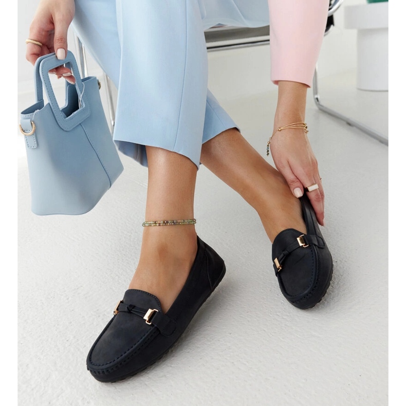 Sötétkék mokaszinok matt Scafati felülettel 1