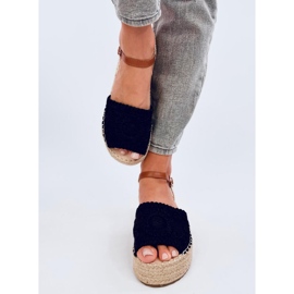 Boho Ingram fekete espadrill szandál 1