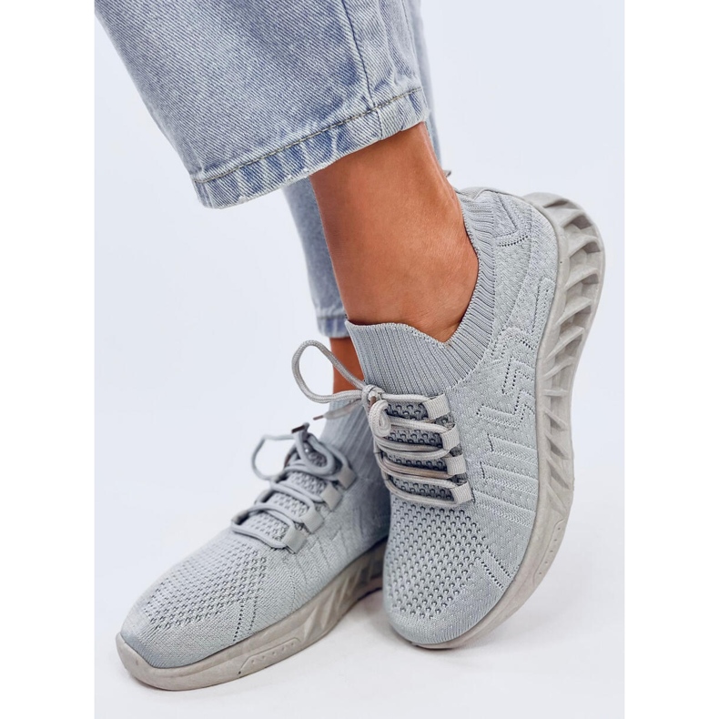 Neam Grey zoknis sportcipő szürke 2