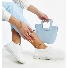 Zahira fehér szövet tornacipő 1