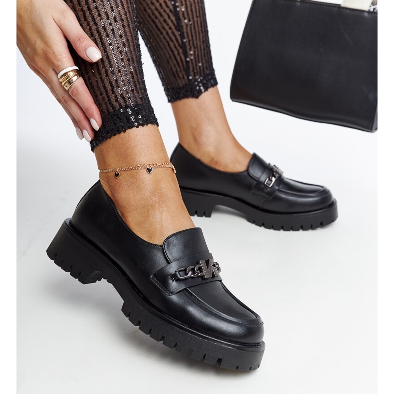 Vinceza fekete bőrcipők 1