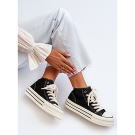 Női Platform tornacipő Fekete Aineri 1