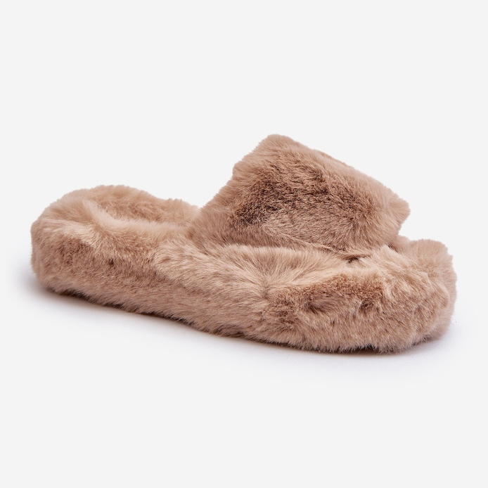 Női bézs szőrme papucs Stepia 1 Női bézs szőrme papucs Stepia 1