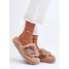 Női bézs szőrme papucs Stepia 2 Női bézs szőrme papucs Stepia 2