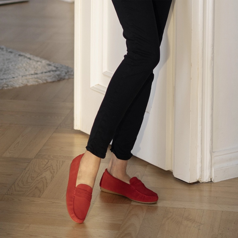 Marco Shoes Vigo mokaszinok piros 1