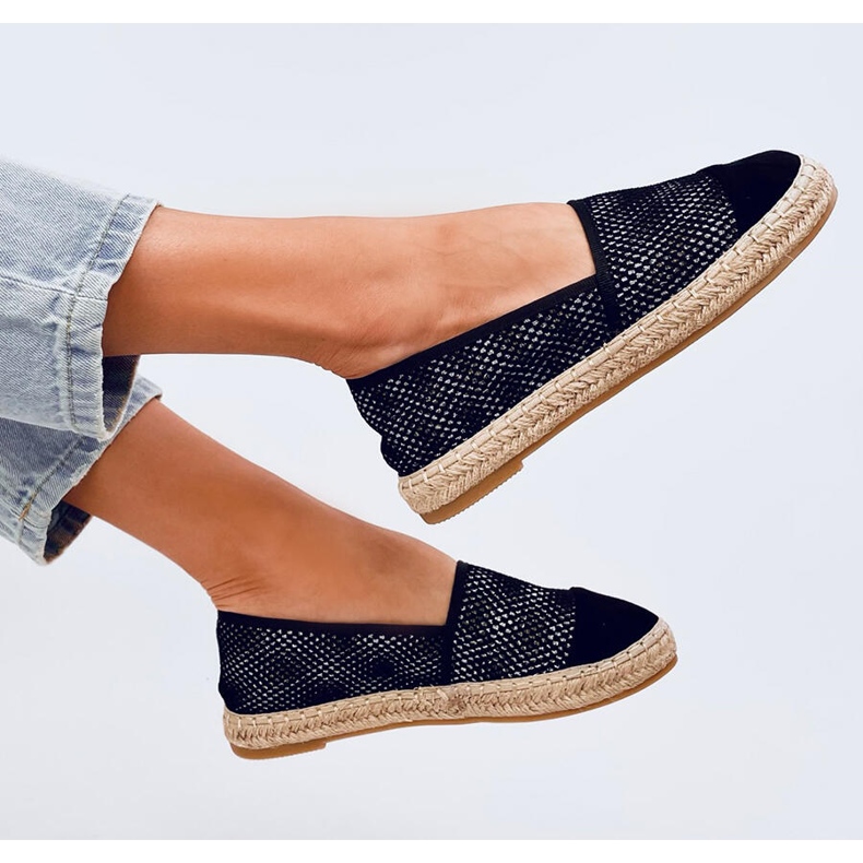 Alika Black női espadrillák fekete 2