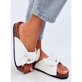 Moha fehér parafa papucs 2