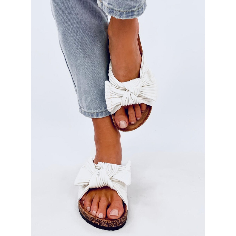 Moha fehér parafa papucs 1