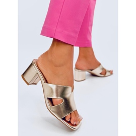 Vallon Gold magas sarkú flip-flop aranysárga 2