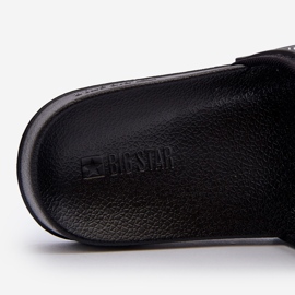 Világos férfi papucs Big Star NN174694 fekete 1