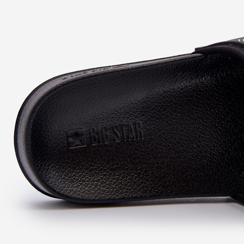 Világos férfi papucs Big Star NN174694 fekete 1