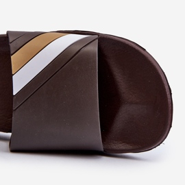 FK1 Klasszikus világosbarna férfi papucs Bemostom 1