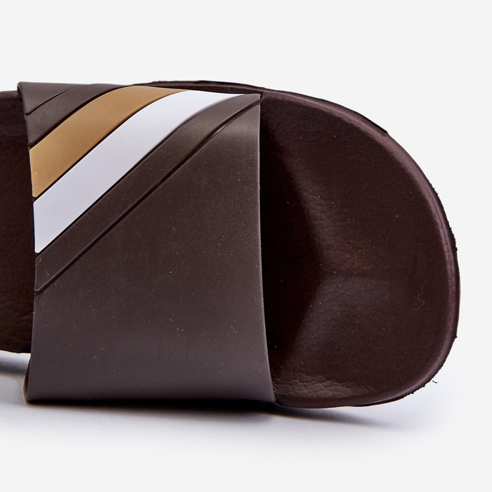 FK1 Klasszikus világosbarna férfi papucs Bemostom 1