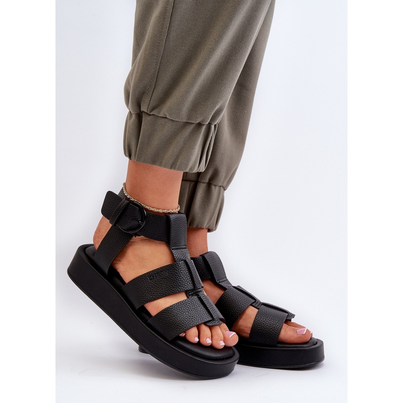 Női szandál Big Star NN274071 Fekete 2