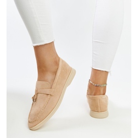 Bézs mokaszin fém medállal a Fiorano cégtől 1