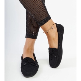 Hayam fekete mokaszinok masnival 2 Hayam fekete mokaszinok masnival 2