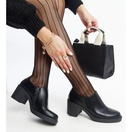 Fekete Lavia magas sarkú cipő 1