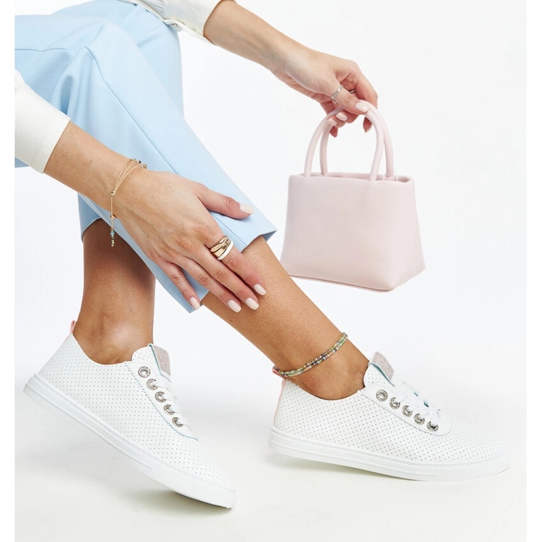 Anbarin fehér ekobőr tornacipő 1